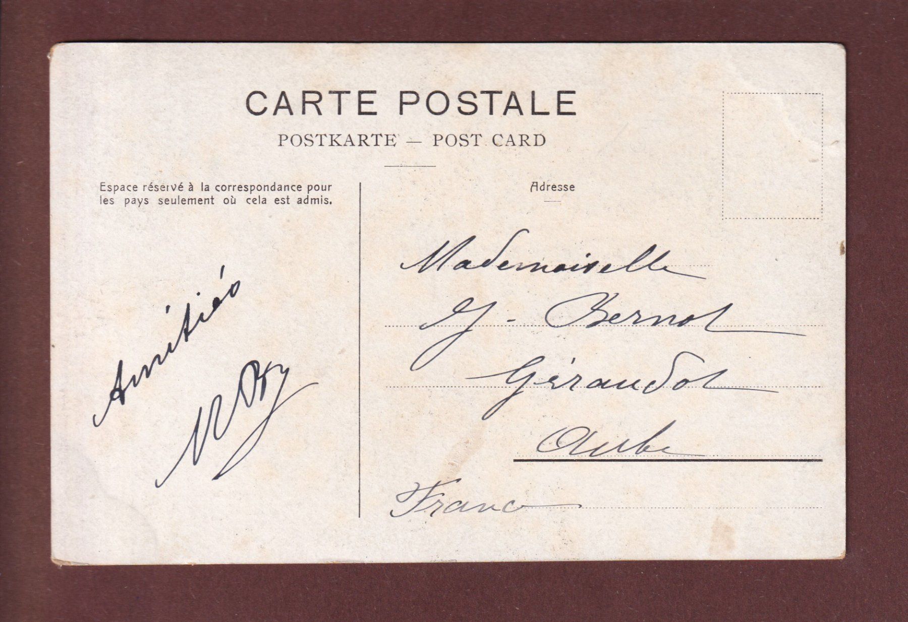 Cartoline postali: GENEVE - Statue Rousseau - CPN – Usato da Pully venduto da nicecards 1