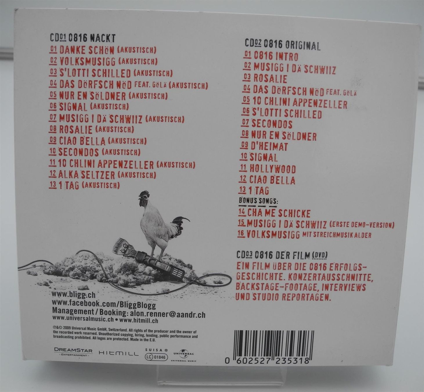 CDs: 1 Bligg CD "0816 Nackt", Nr. Q55 – Gebraucht aus Kottwil von Crazyrolf 2