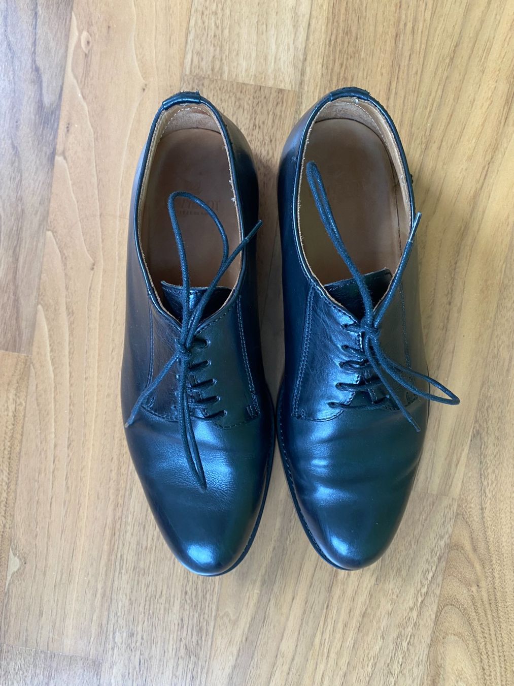 Scarpe da donna: Navyboot Damen Lederschnürschuh schwarz – Usato da Binz venduto da chr_5ljt