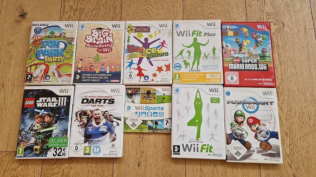 Spiele: verschiedene Wii-Spiele – Gebraucht aus Thun von 3604.Thun