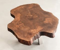 Couchtisch Nussbaum Ø82/Ø81x48cm