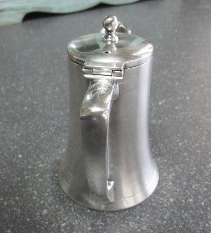 Berndorf Caraffe: Versilbertes Rahmkrüglein, Dössegger St. Gallen, 15 cl – Usato da Bischofszell venduto da Pfau0 2