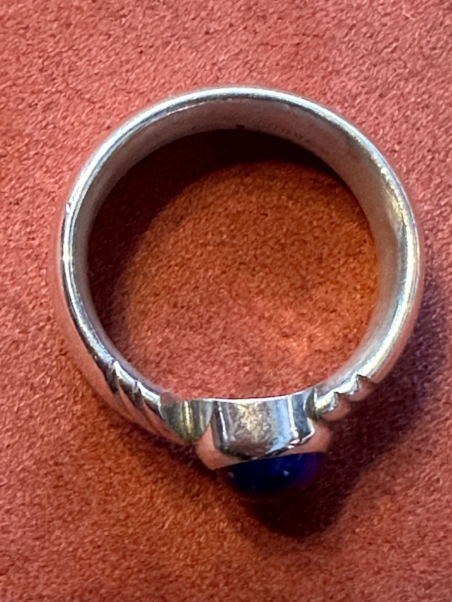 Ringe: 900 Silberring mit dunkelblauen Stein – Gebraucht aus Herbriggen von Sehrazade 2