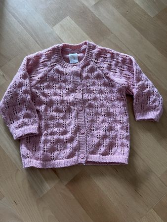 Rosa Strickjacke von H&M, Grösse 74, Top Zustand!
