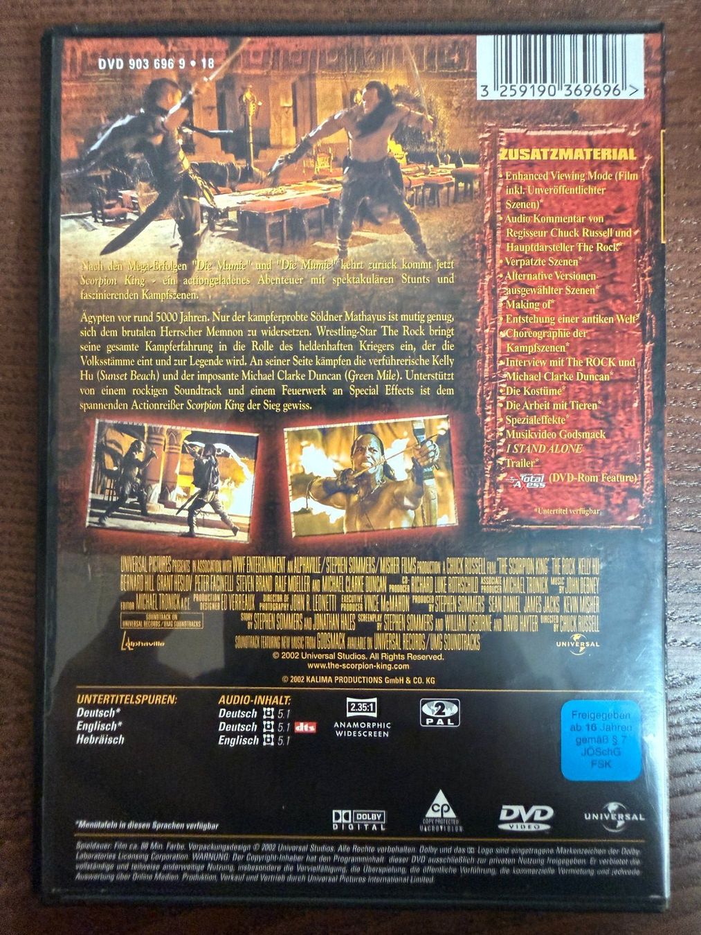 Tutti i DVDs: The Scorpion King – Usato da Zürich venduto da FilmFreunde 1