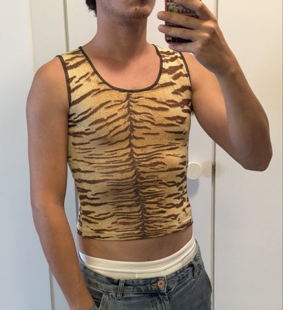 Débardeur motif tigre taille S état neuf