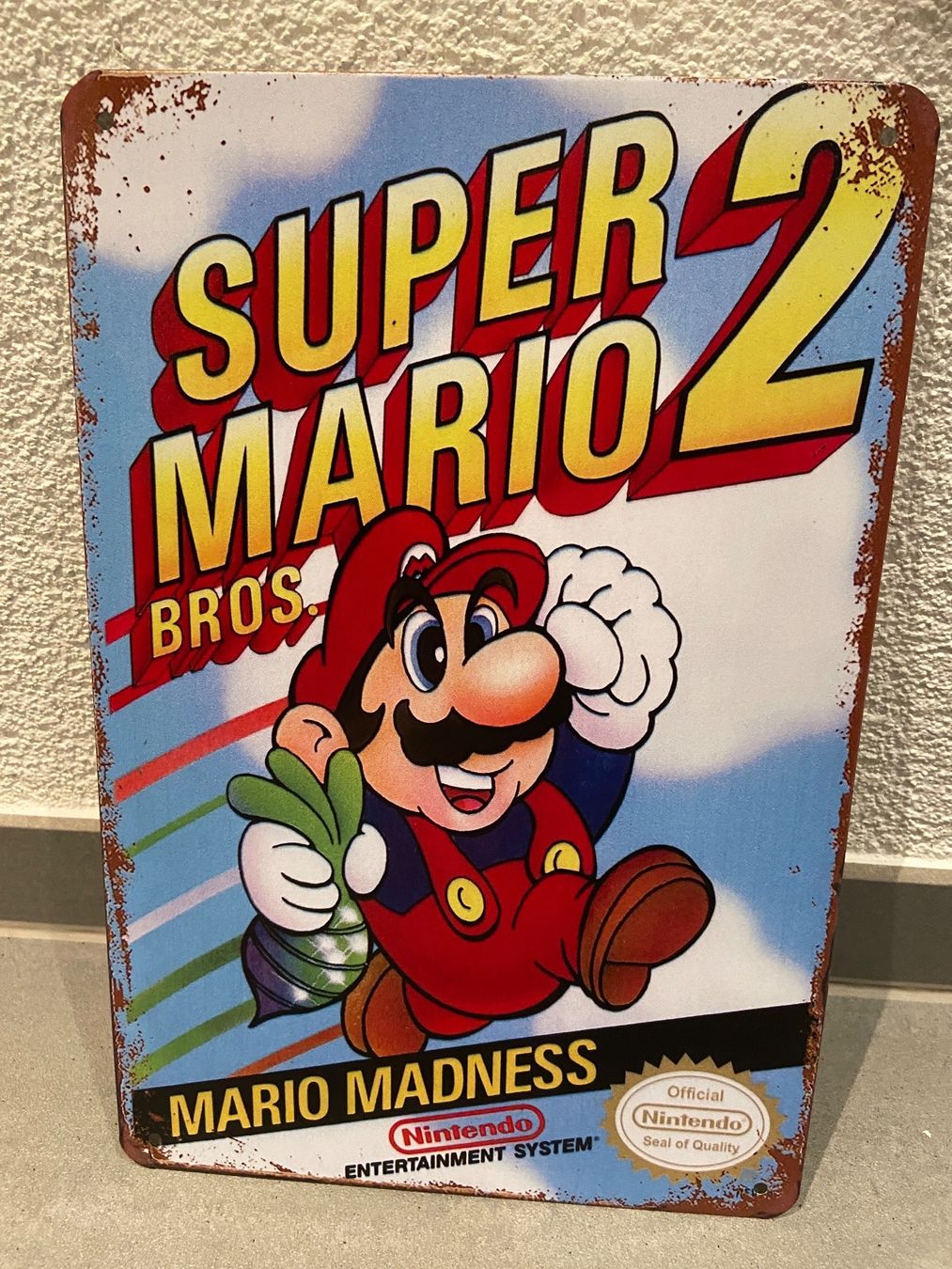 Schilder: SUPER MARIO 2 / VINTAGE BLECHSCHILD  NEU ! – Neu und originalverpackt aus Seon von Aaargauer01 4