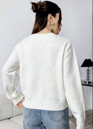 Maglioni & Felpe: Pull blanc avec drapeau américain taille L – Nuovo (secondo la descrizione) da Crans VS venduto da est_8mbd 1