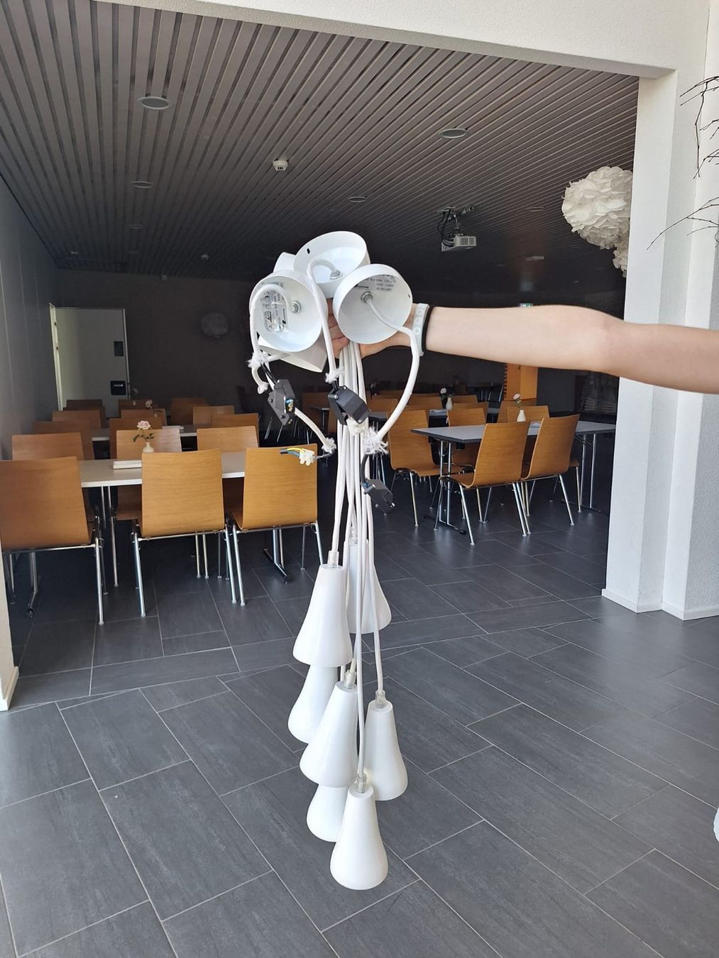 Lustres & lampes de plafonds: Deckenleuchten 7er Set weiss gebraucht – D'occasion à Bleienbach par mogig 1