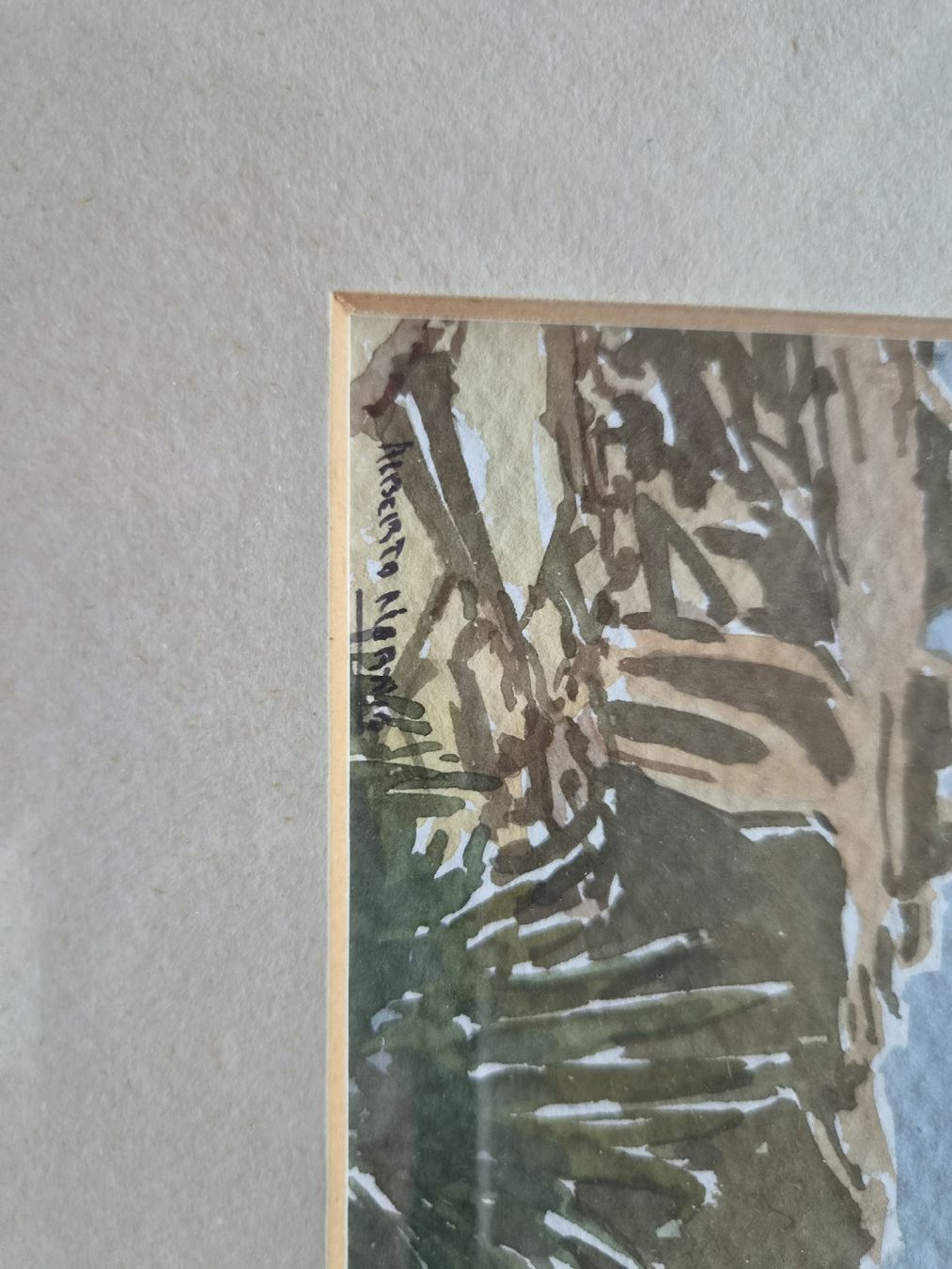 Tableaux: Aquarell Küstenlandschaft  – D'occasion à Scherz par gui_6q7l 2