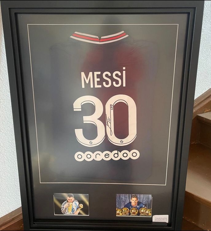 Orginales Autogramm von Lionel Messi von PSG Paris Nummer 30 (Gebraucht ...