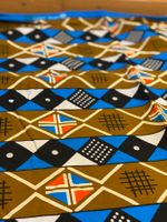 Afrikanischer Stoff "Indigen" 6 Yards 550 x 116 cm
