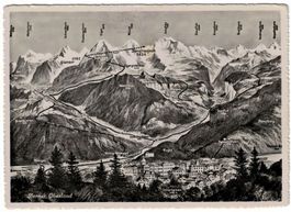 Vogelschau-AK Berner Oberland