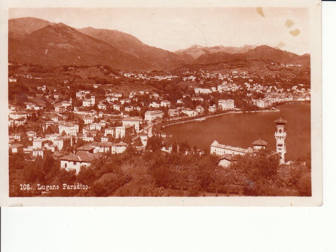 Cartoline postali: Lugano Paradiso 1927 – Usato da Bürglen TG venduto da StampGraf