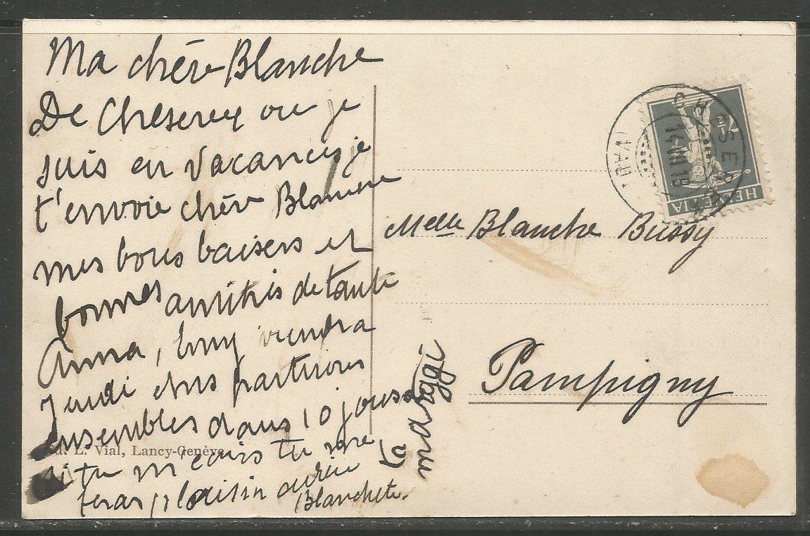 Cartoline postali: Carte P de 1919 ( Chéserex ) – Usato da La Russille venduto da Nono4 1