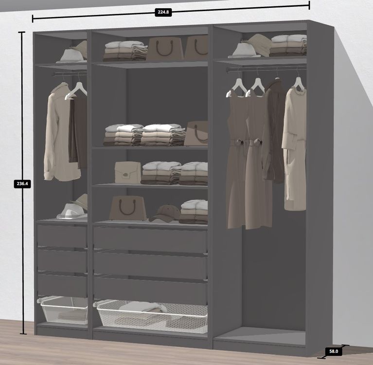 Armoire IKEA Pax NOIR Complète (démontée) Kaufen auf Ricardo