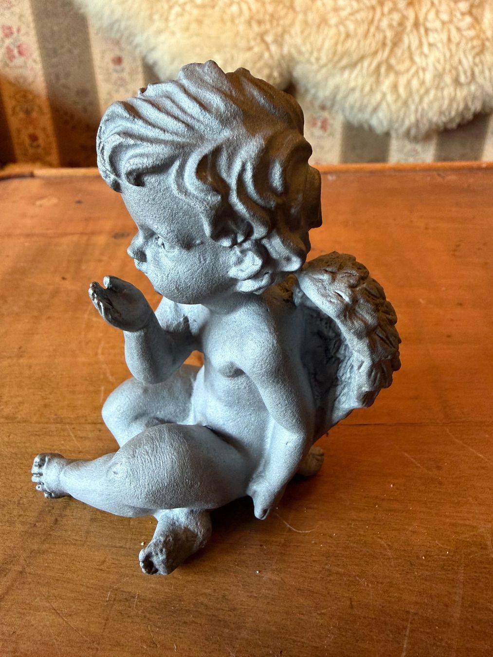 Sculture & Statue: Gusseiserne wunderschöne kleine Engelsfigur Sandgestrahlt – Usato da Zofingen venduto da Schekke 1