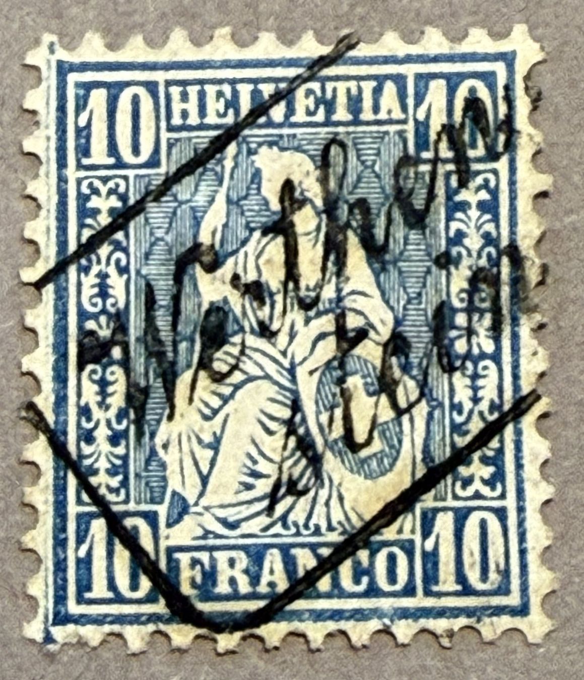 Alle Briefmarken: 31 Seltener Stempel Werthrnstein im Kasten – Gebraucht aus Steinhausen von yukon26
