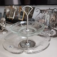 Aus alt mach neu: Glas Etagere/ Vintage