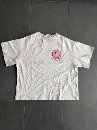 H&M T-Shirt weiss mit Print, Gr. 146/152