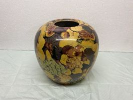 Dekorative Vintage Blumenvase, Herbstfrüchte Design, Top!