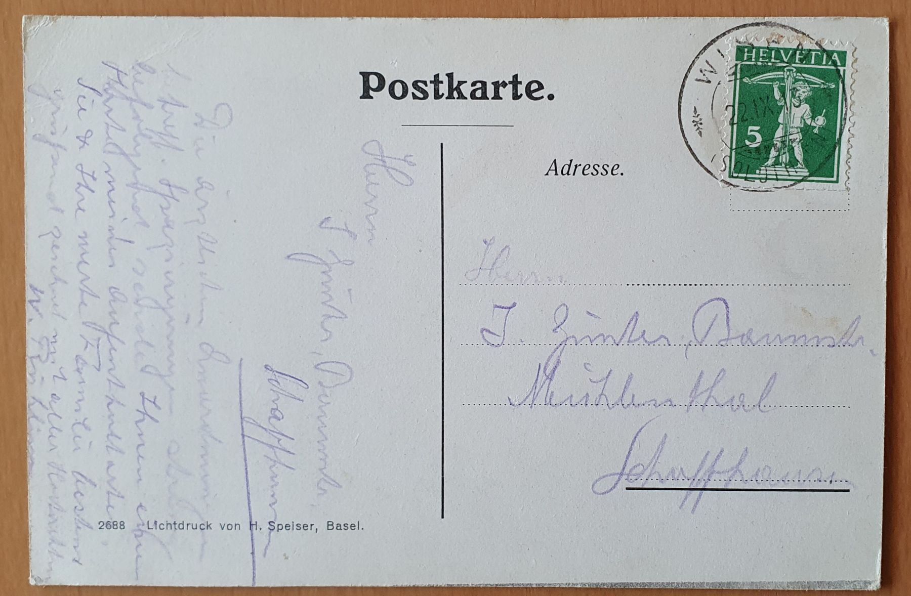 Cartoline postali: Wysenfluh 1913 – Usato da Kreuzlingen venduto da Rschweiz1 1