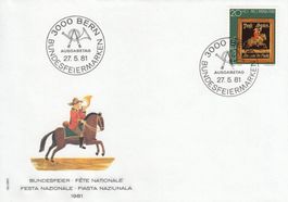 Pro Patria 1981 4 FDC