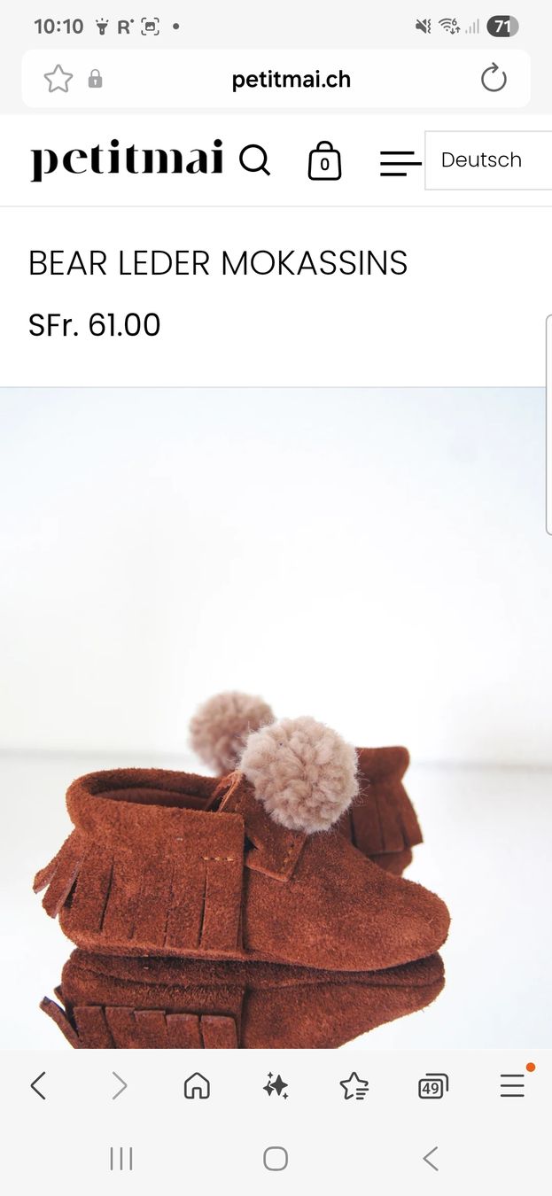 Schuhe für Jungen: Petitmai Leder Mokassins Baby – Neu (gemäss Beschreibung) aus Eschenbach SG von SanFranciscoCalifornia