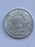 1 Fr. 1965- Silber (Ag) 5.00g .835 / Stgl.