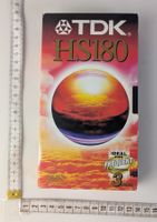 TDK HS180 VHS-Kassette, Neu, 3 Stunden Aufnahmedauer
