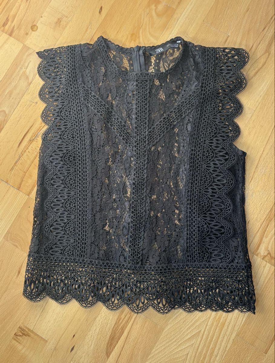 Zara Tops: Zara Lace Top Black Size S – Neu (gemäss Beschreibung) aus Zürich von ann_26jc 4