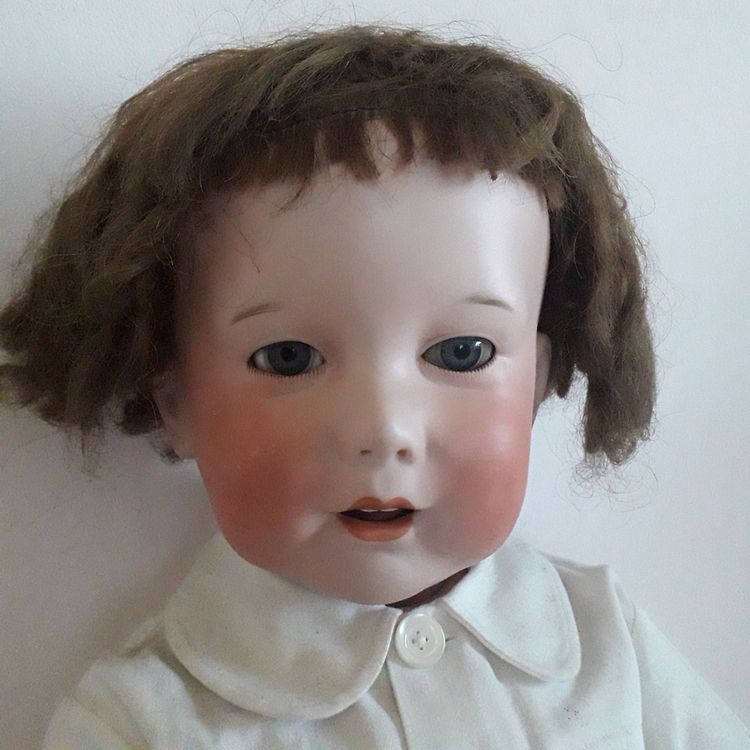 Ancienne POUPÉE SFBJ PARIS porcelaine 20cm regard fixe type Bleuette