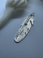 Feder silber Handmade