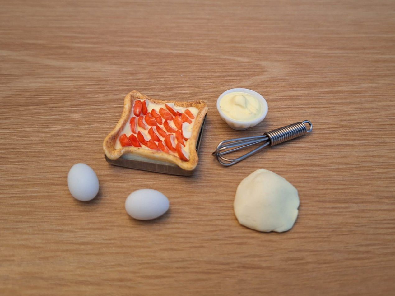 Case e mobili per bambole: Handmade Apfelwähe Set – Nuovo (secondo la descrizione) da Zürich venduto da HandmadeTinyFood 1