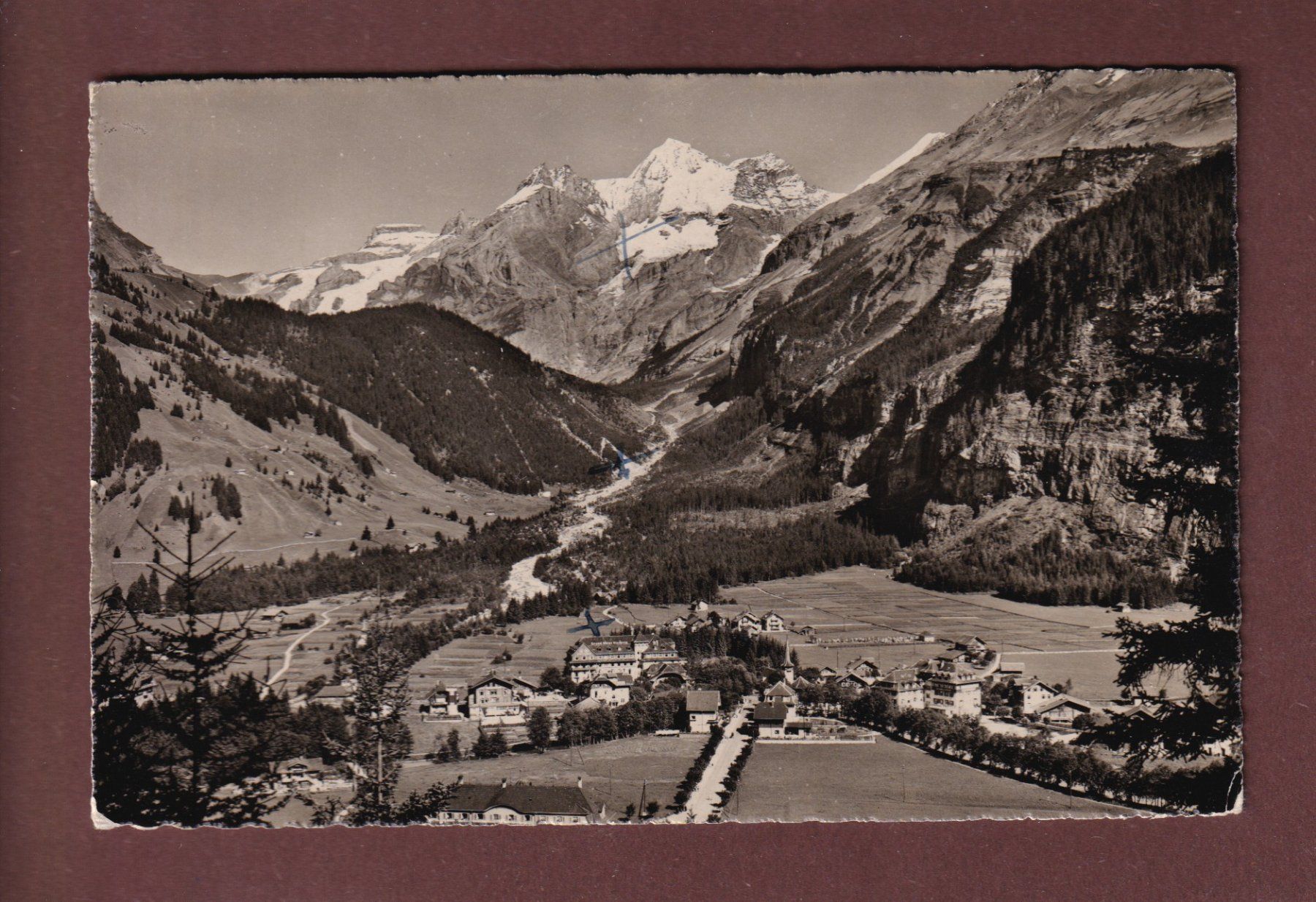 Ansichtskarten: KANDERSTEG - Blümlisalp - 1947 – Gebraucht aus Pully von nicecards-shop
