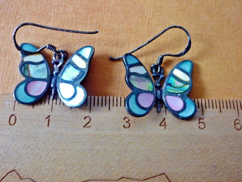Orecchini pendenti & Orecchini a lobo: Schmetterling Ohrringe - 925 Silber – Usato da Adliswil venduto da di_hans 9