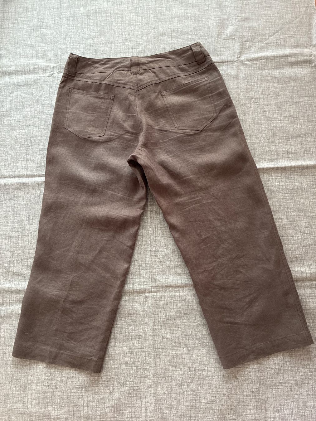 Pantaloni: 7/8 Leinenhose von Serafini Gr. 42 – Usato da Davos Platz venduto da nanigl 1