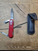 Taschenmesser Wenger Bühler rot mit Etui guter Zustand