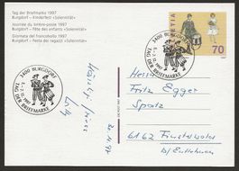 1997 Brief Tag der Briefmarke  BURGDORF