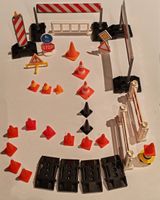 Playmobil Strassenset, Verkehrsschilder, Hütchen, Absperrung