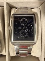 Orologio Guess uomo acciaio quadrante nero multifunzione