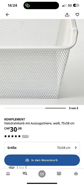 Altro per la casa: Ikea Pax Drahtkorb 75 X 58 cm  – Usato da Flüh venduto da sar_6c26 2