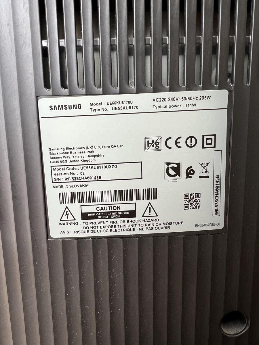 Samsung Televisori: Samsung UE55KU6170UXZG – Usato da Reiden venduto da Husaberg93 2