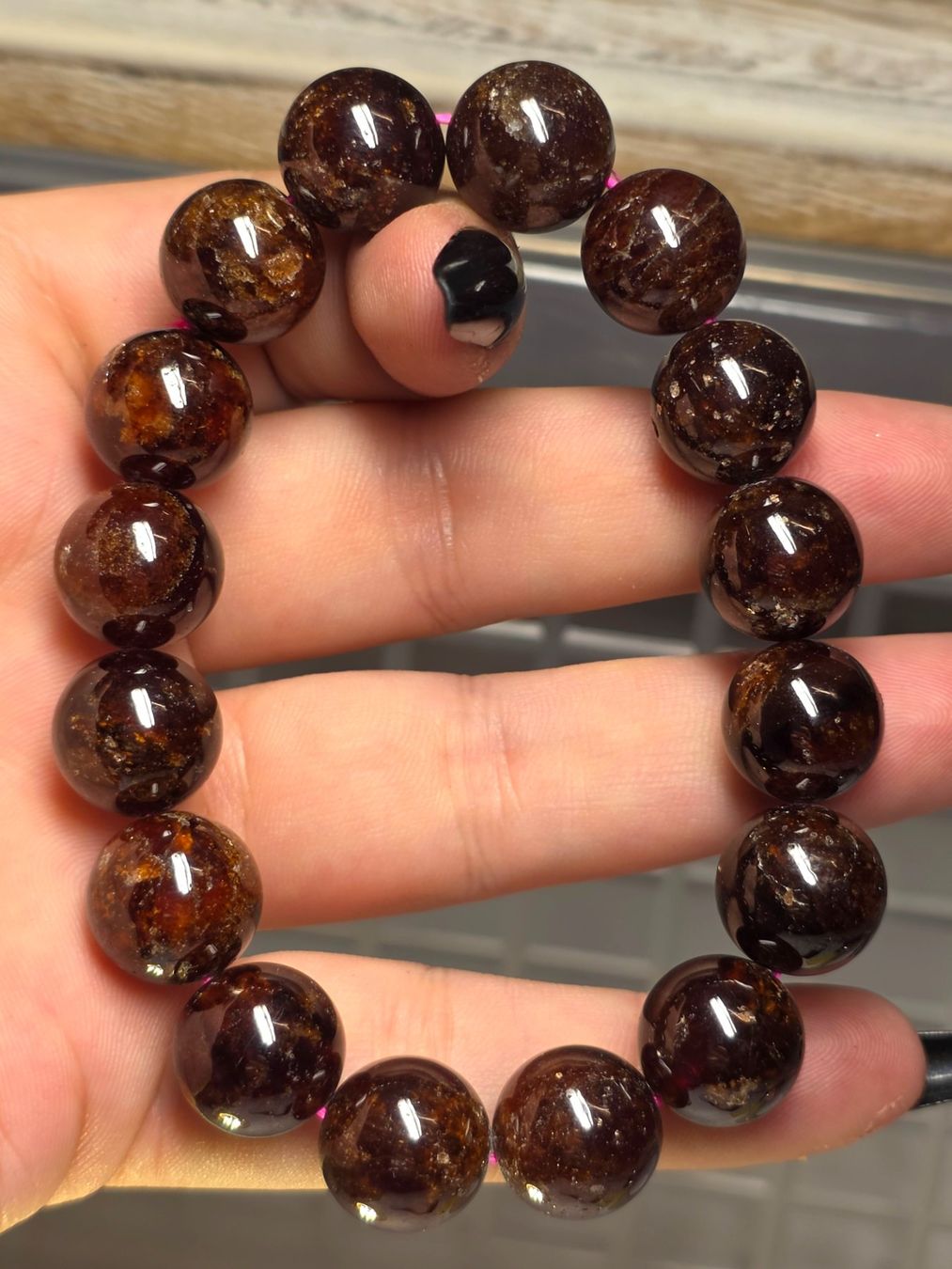 Mineralien & Heilsteine: Granat Armband C 12.9mm – Neu und originalverpackt aus Matzingen von Shay_Crystalz 1