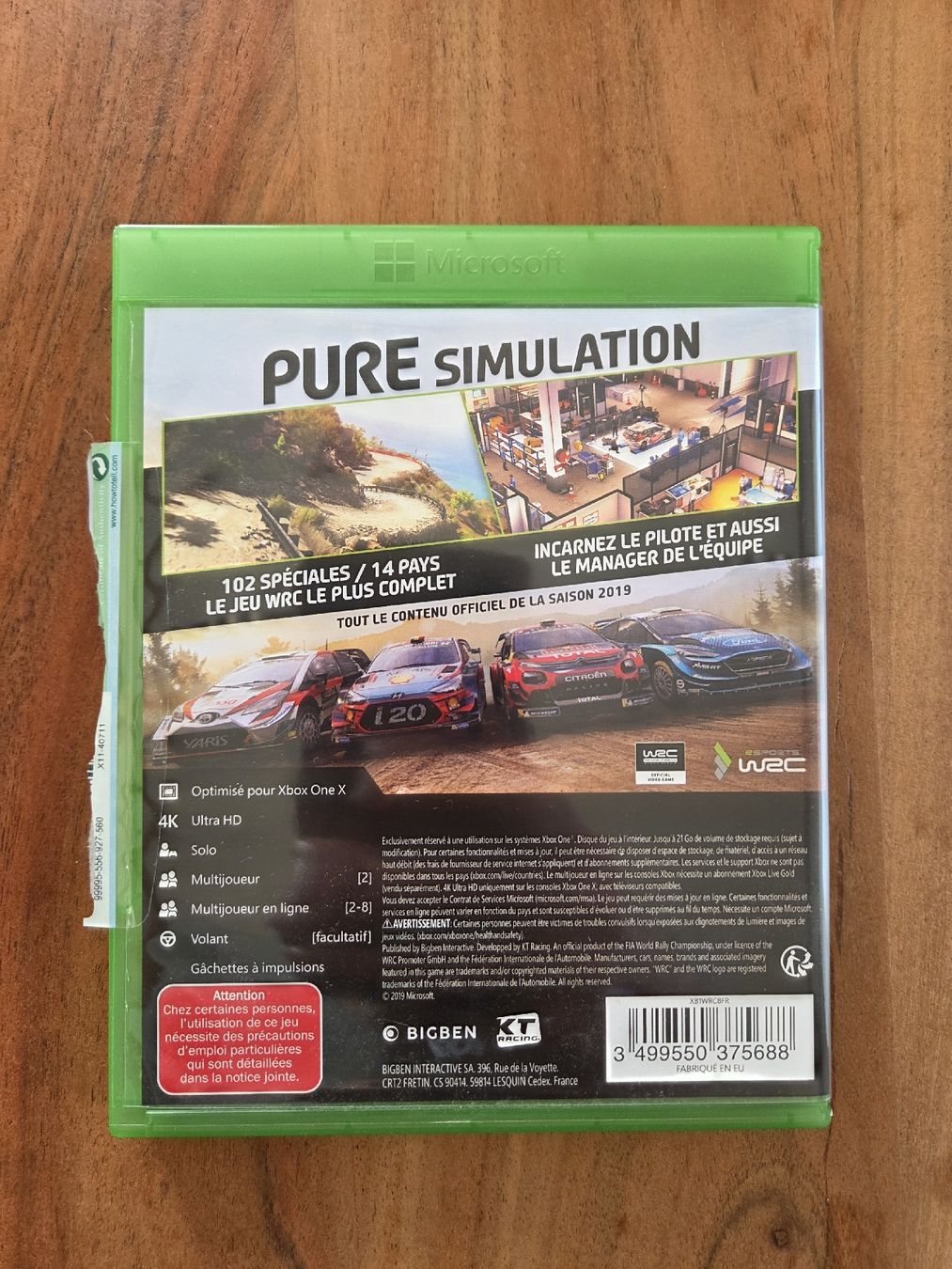 Giochi: Jeu XBOX ONE "WRC 8" – Usato da Les Vérines venduto da Doubulle 1