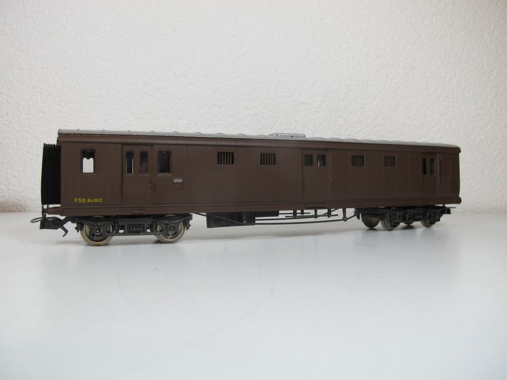 Wagon Bâché Long Gris FS Rivarossi HR6003 - Échelle Ho - Neuf