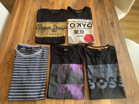 5 Herren T-Shirts Hugo Boss Pepe Jeans Yourturn