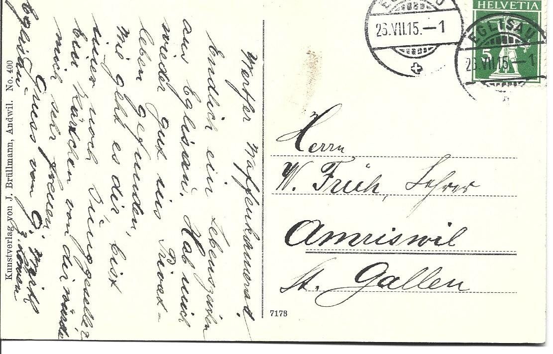 Cartoline postali: AK  Eglisau – Usato da Appenzell venduto da mai25 1
