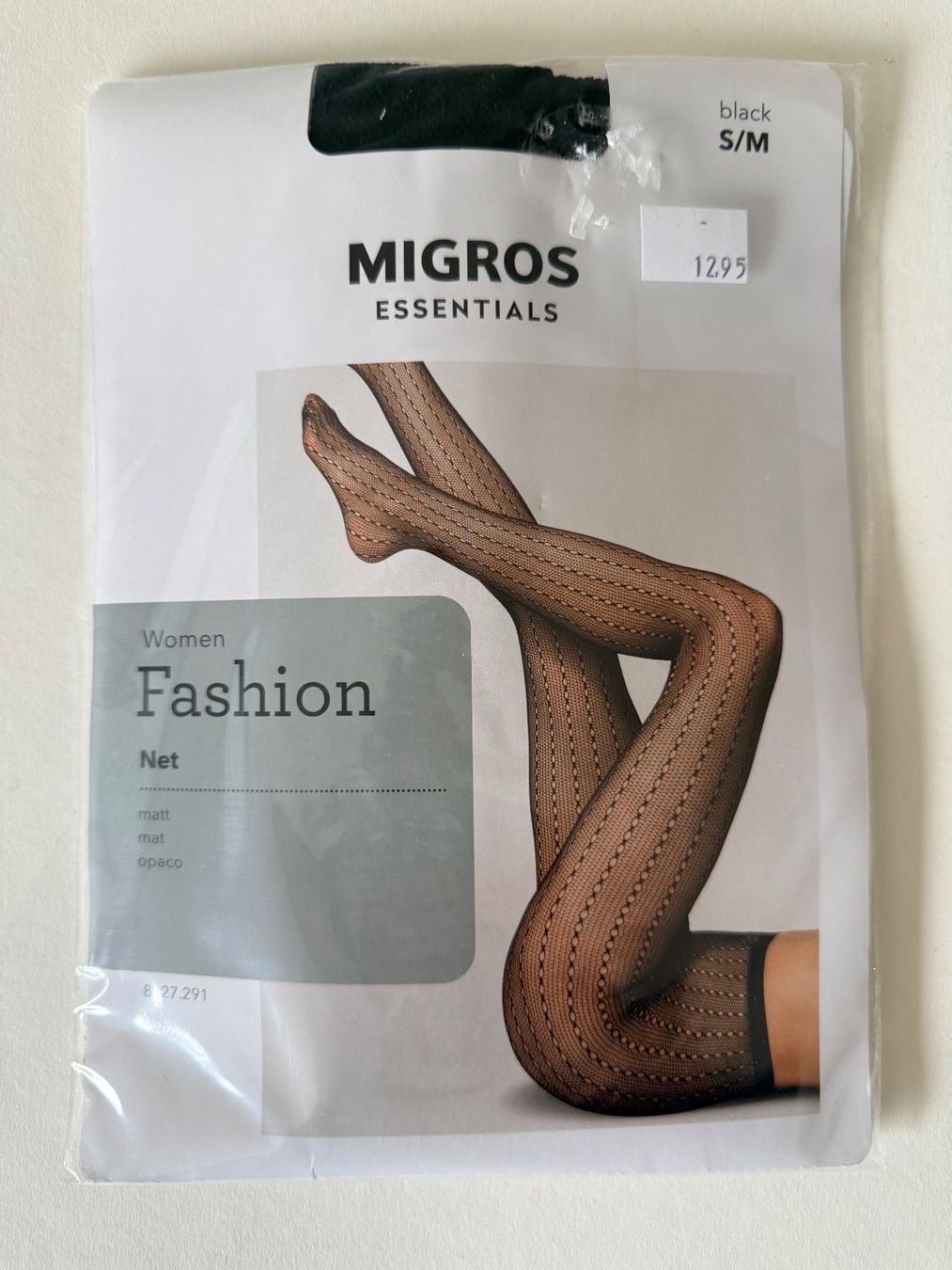 Migros Calze & Collant: MIGROS Essentials, Netzstrumpfhose, Grösse S/M, Schwarz – Nuovo e nell'imballaggio originale da Rudolfstetten venduto da gst_g7xl