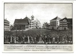 Trogen (AR) Landsgemeinde 1814 gezeichnet Jakob Mogg - 1963
